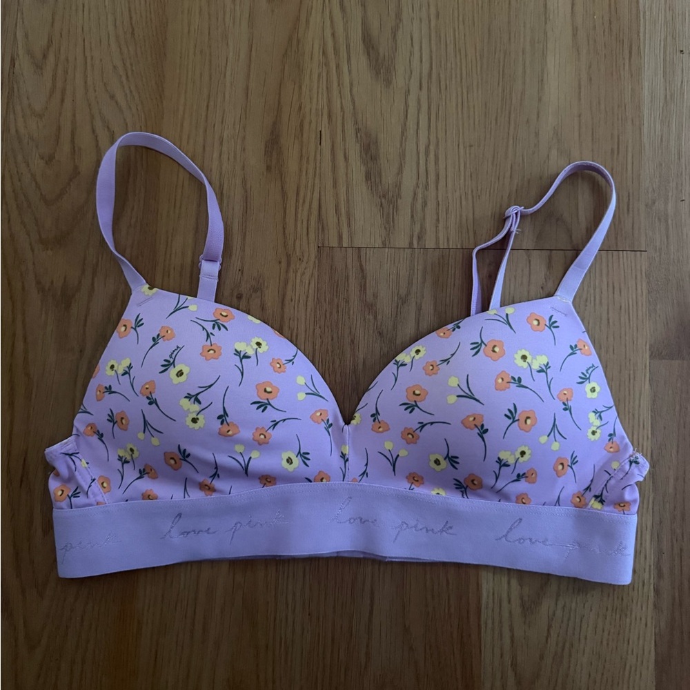 Floral Lavender Bra by PINK Victoria's Secret 34A